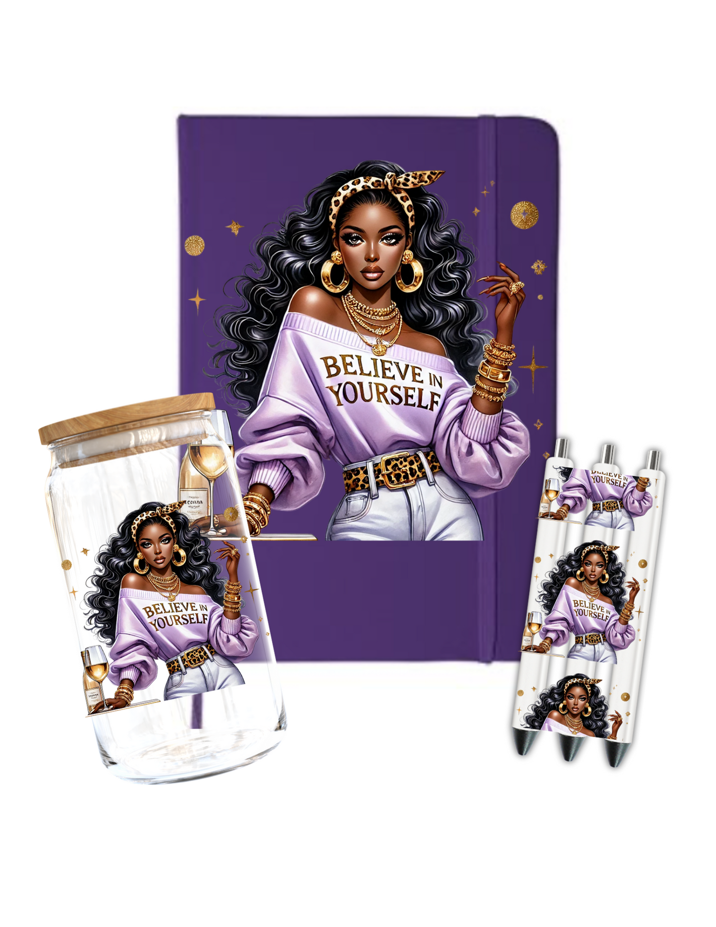 Believe in yourself (purple)-Journal UV DTF DECAL
