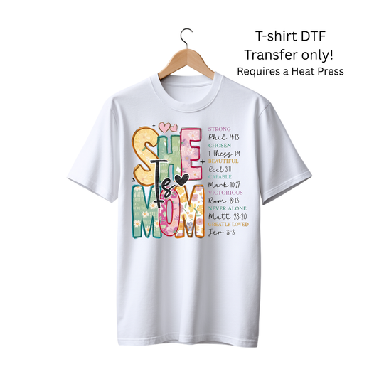 She is mom -Dtf Transfer