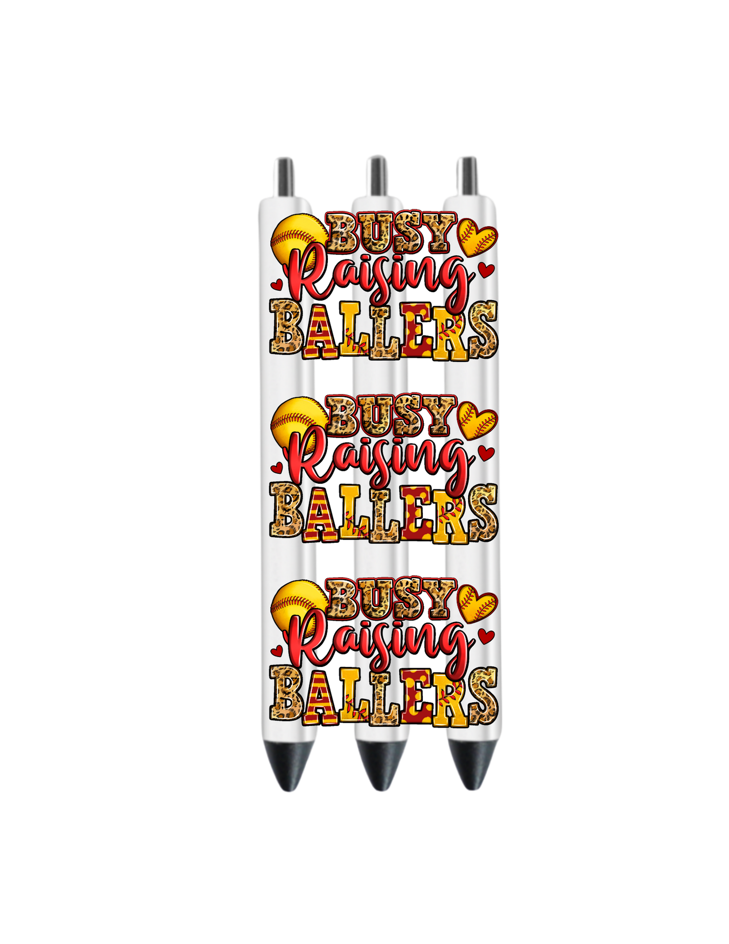 Busy Raising Ballers (Softball Mom) - Journal UV DTF DECAL