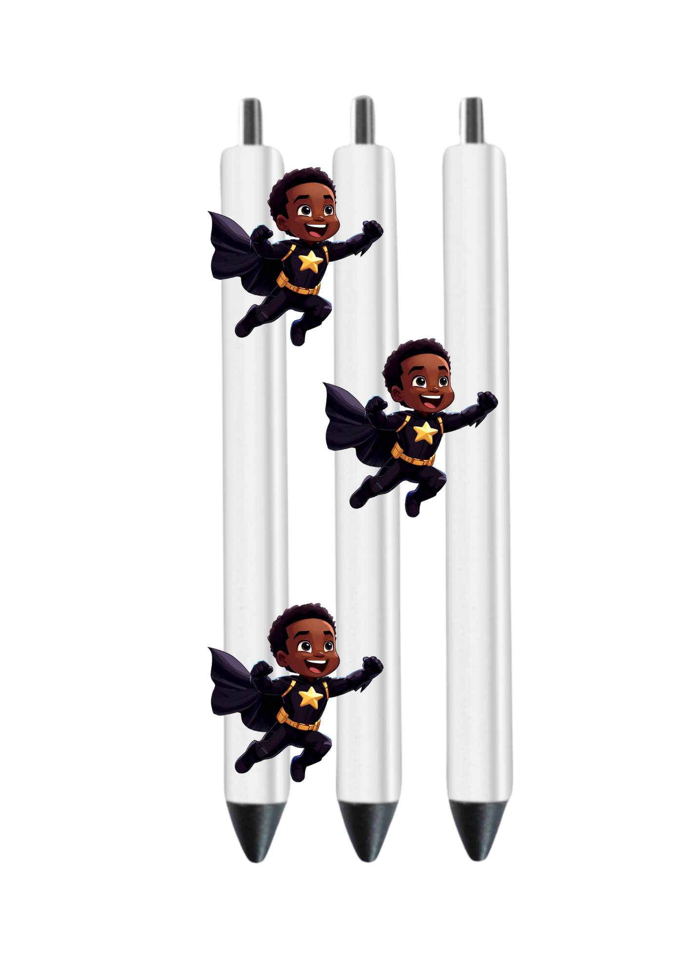 Little Boy Super Hero (Black) -UV DTF