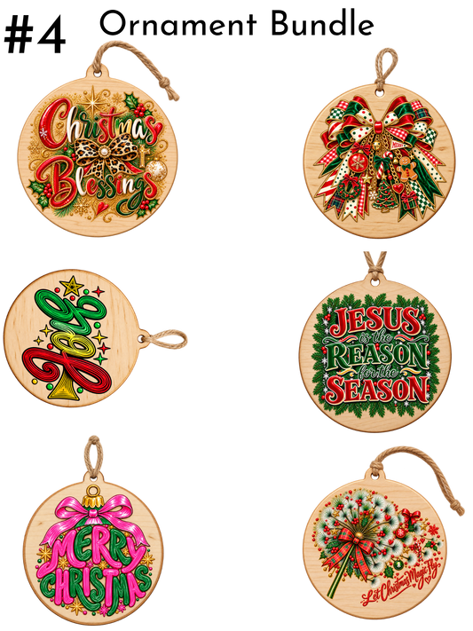 #4-Ornaments Sheet -( Christmas Theme) -UV DTF