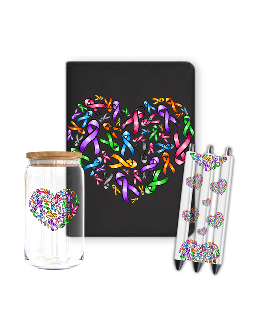 All Ribbons Cancer- Journal UV DTF