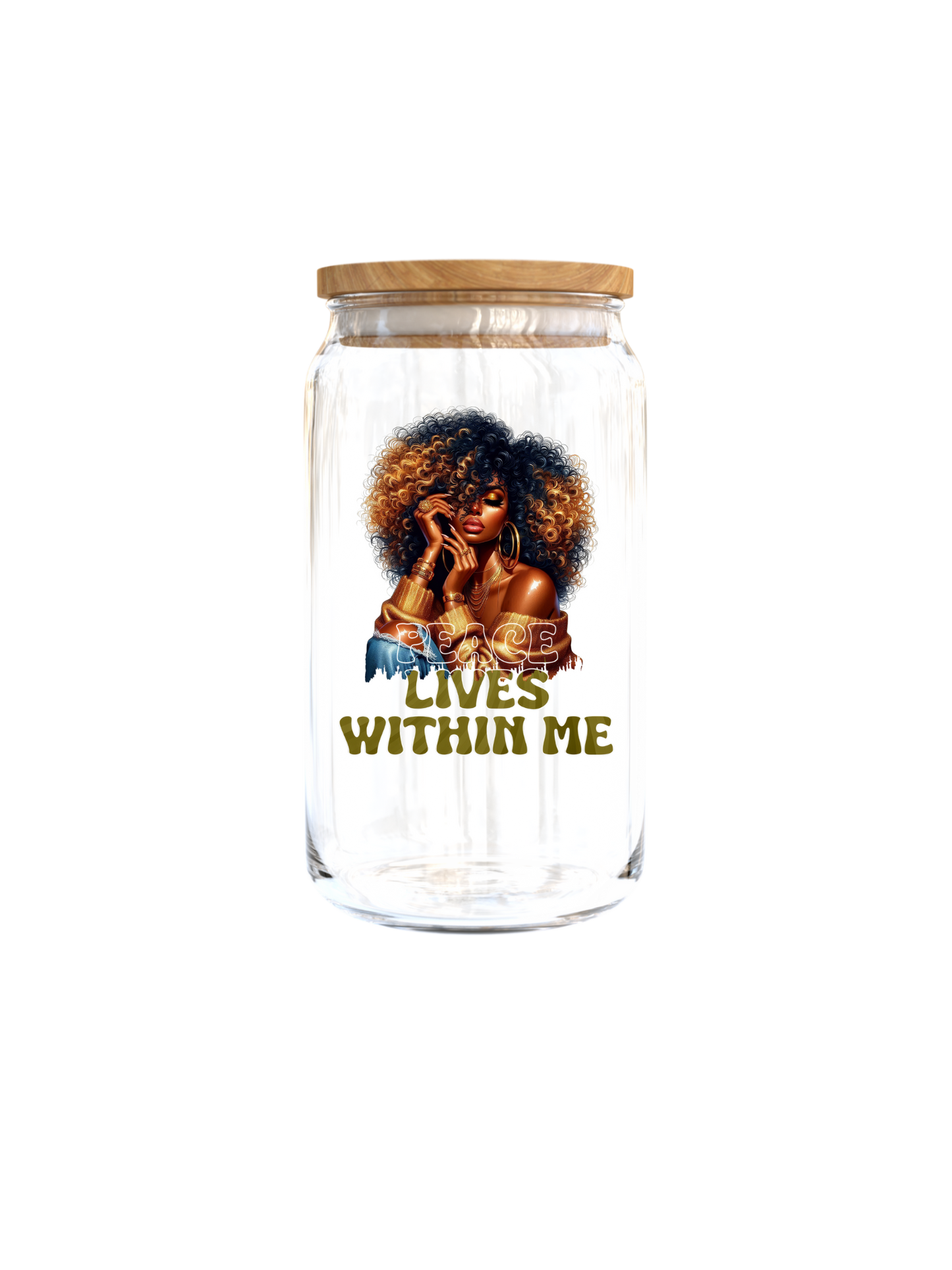 Peace Lives Within me ( Melanin Women ) -UV DTF