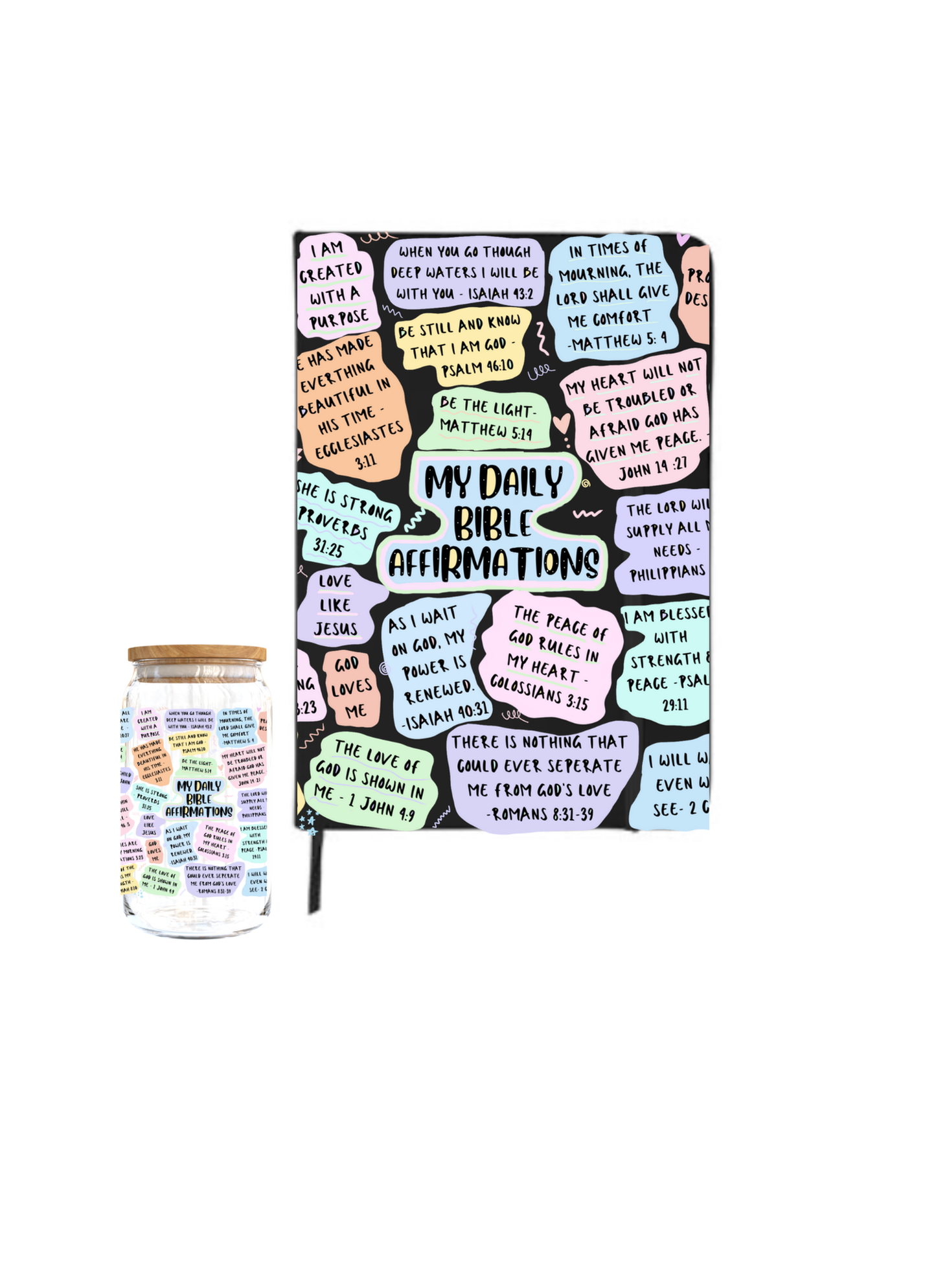 My Daily Bible Affirmations | Journal UV DTF DECAL