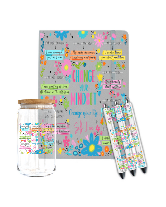 Change your mindsent- Journal UV DTF