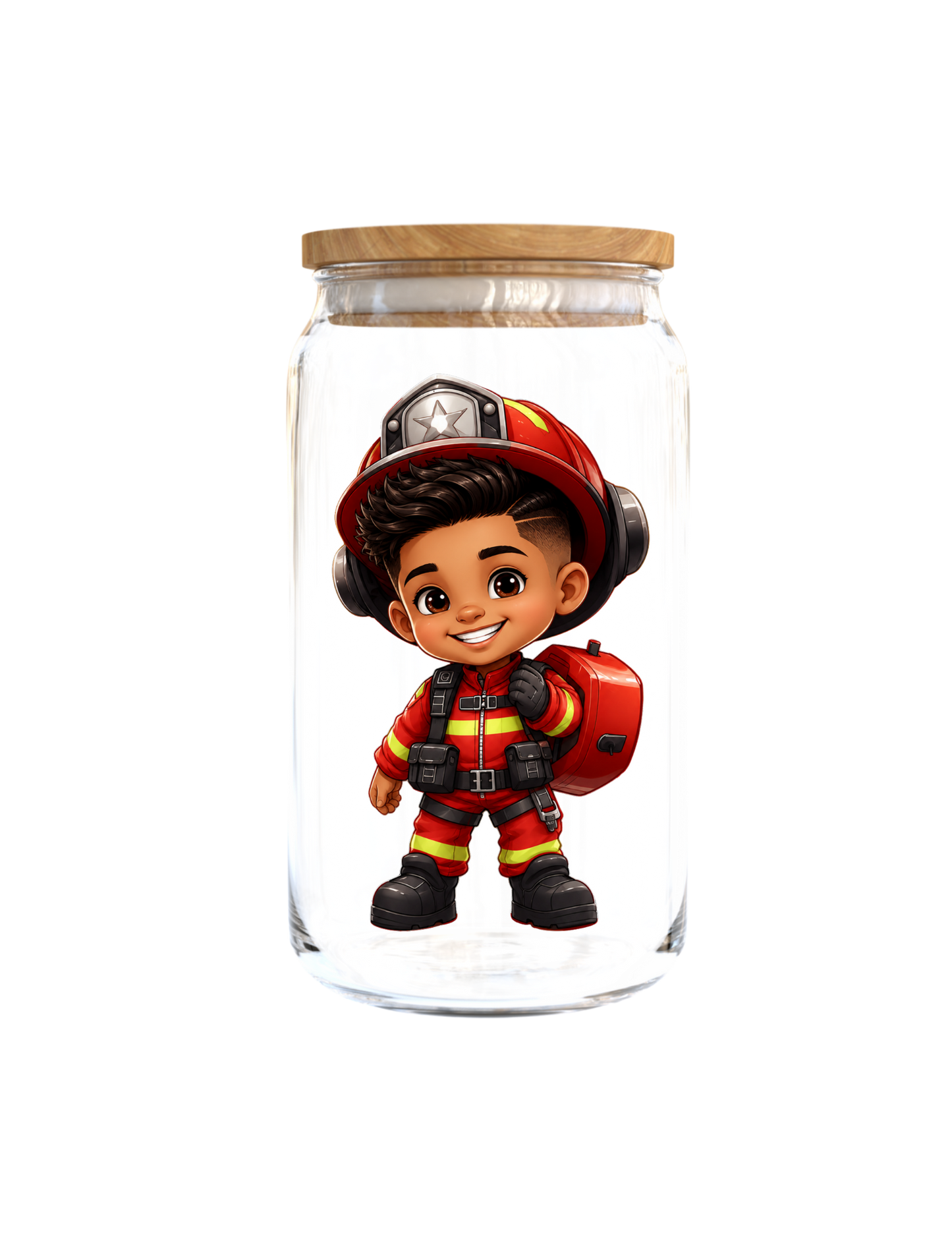 Little Boy Fire Figther  (Latino) -UV DTF
