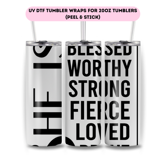 She is -FULL WRAP UV DTF DECAL