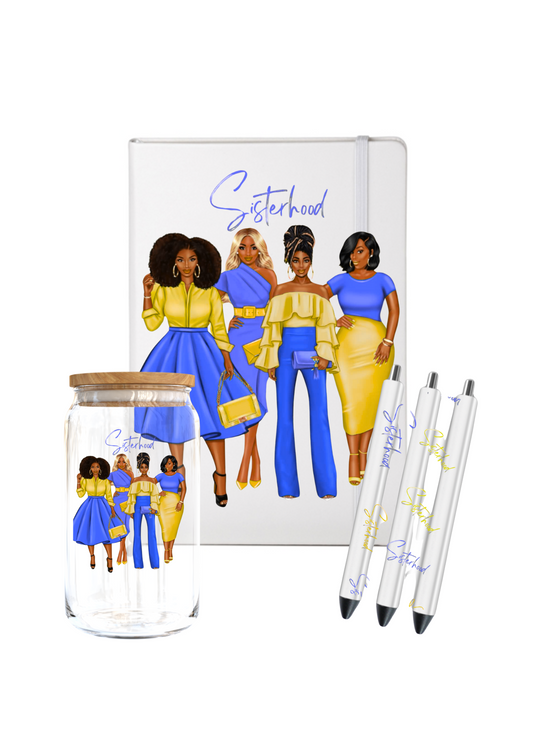 Sisterhood  (Blue & Yellow Colors) -UV DTF