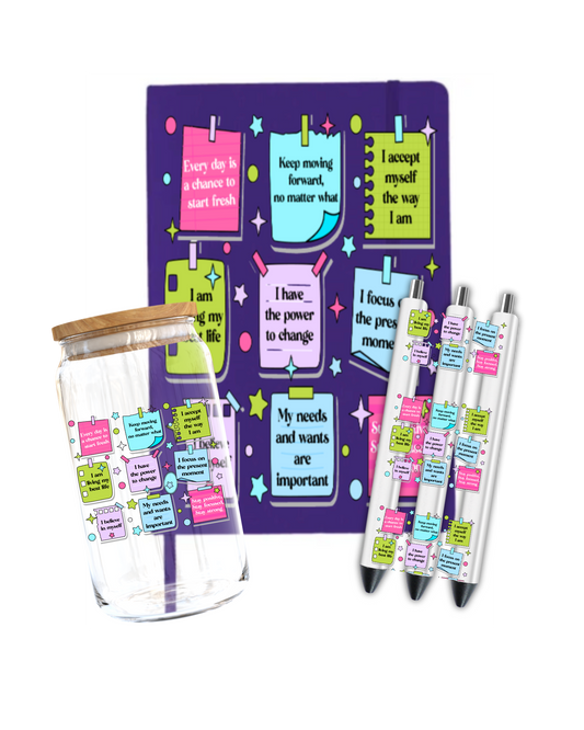 Sticky notes (Motivational )- Journal UV DTF DECAL