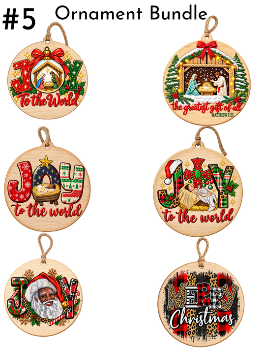 #5-Ornaments Sheet -( Christmas Theme) -UV DTF