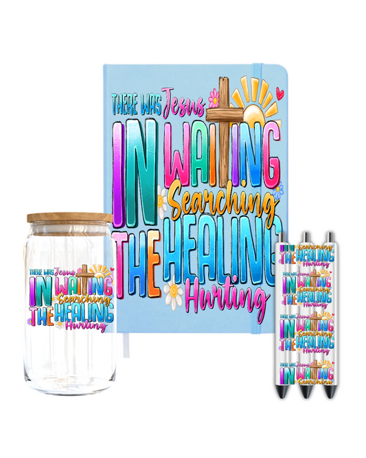 There was Jesus in the waiting  -Journal UV DTF DECAL