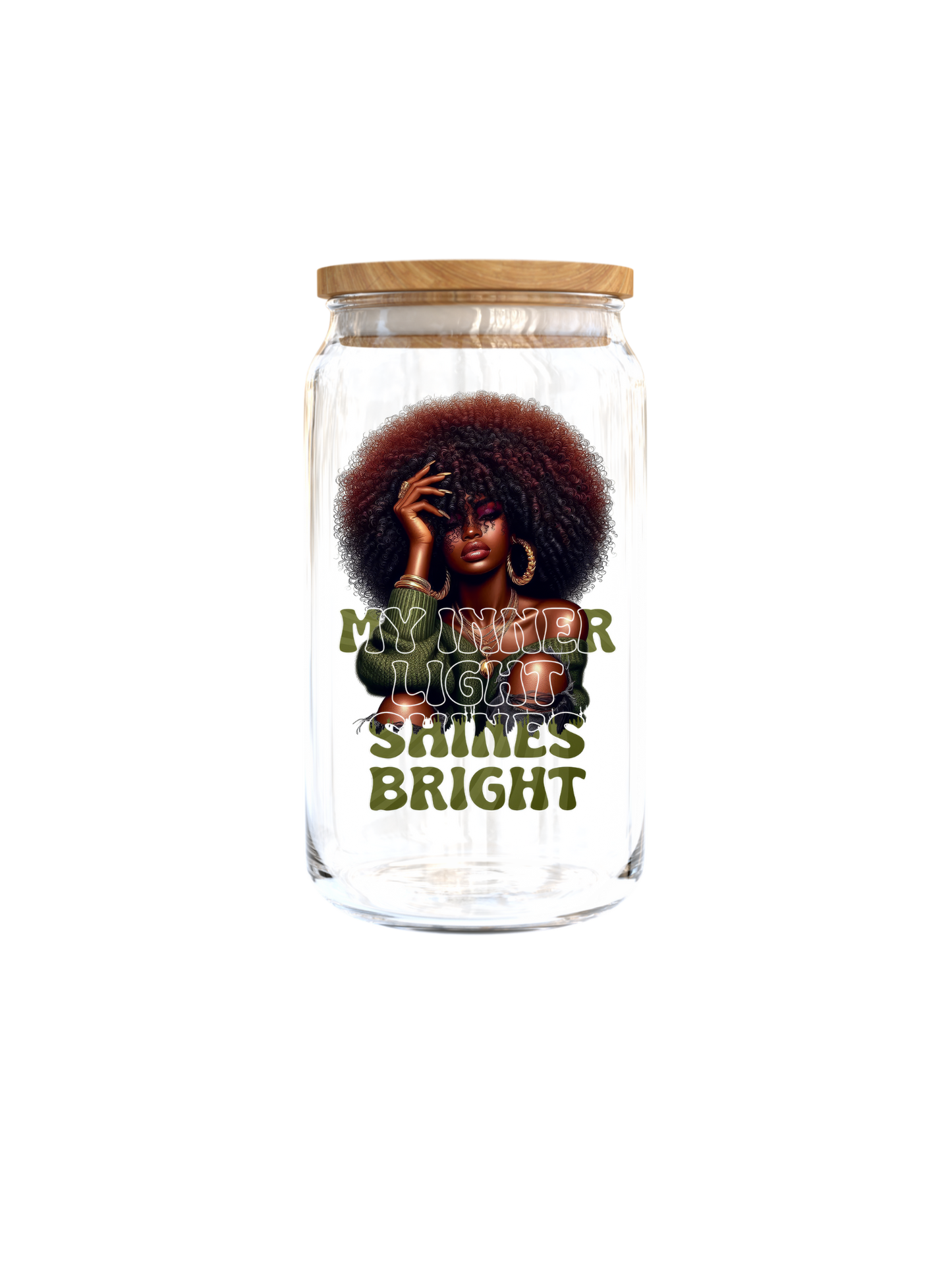 My inner Light shines bright-( Melanin Women ) -UV DTF