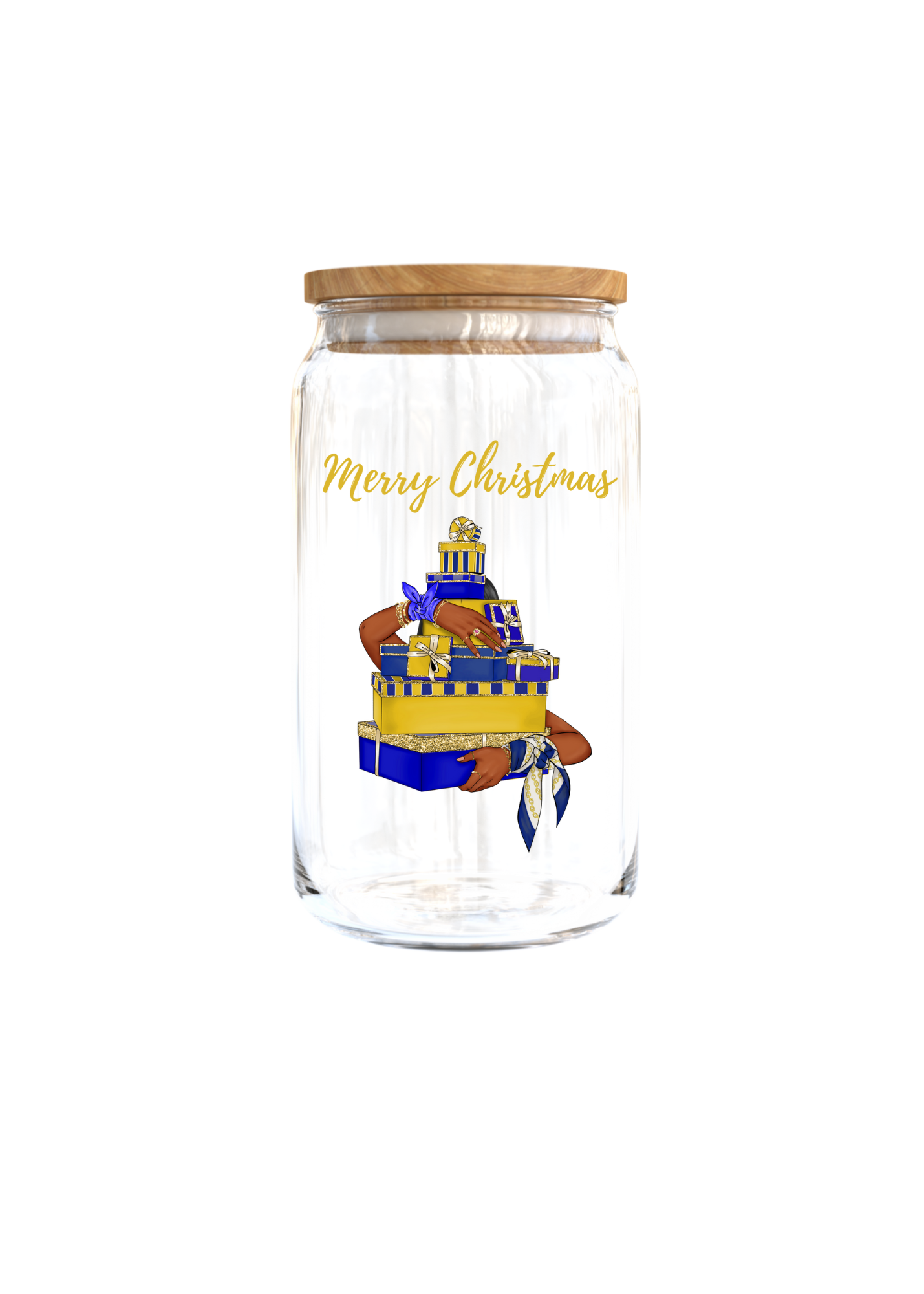 Merry Christmas (Gift boxes) BLUE, YELLOW-UV DTF
