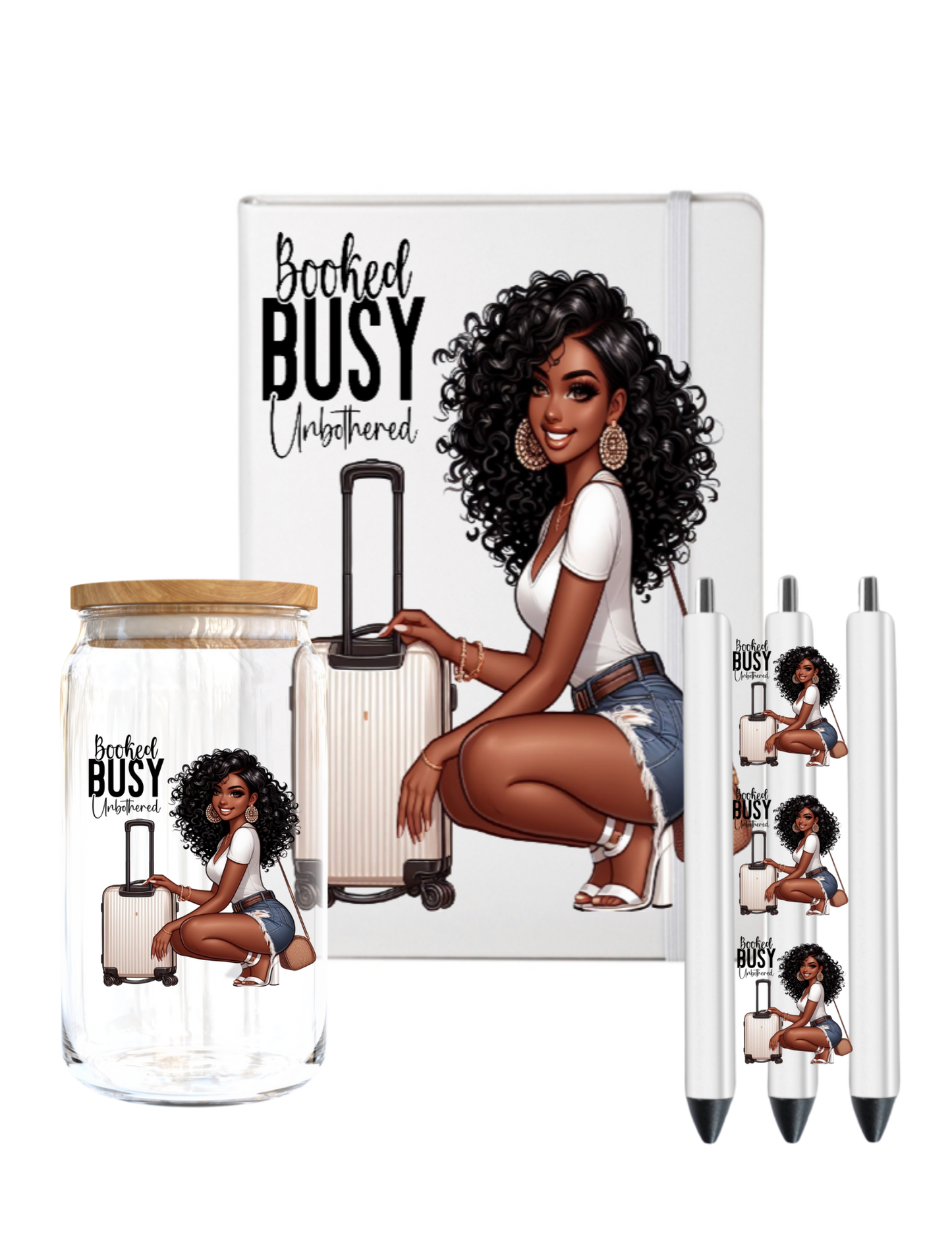 Booked and Busy (Melanin Women) -UV DTF