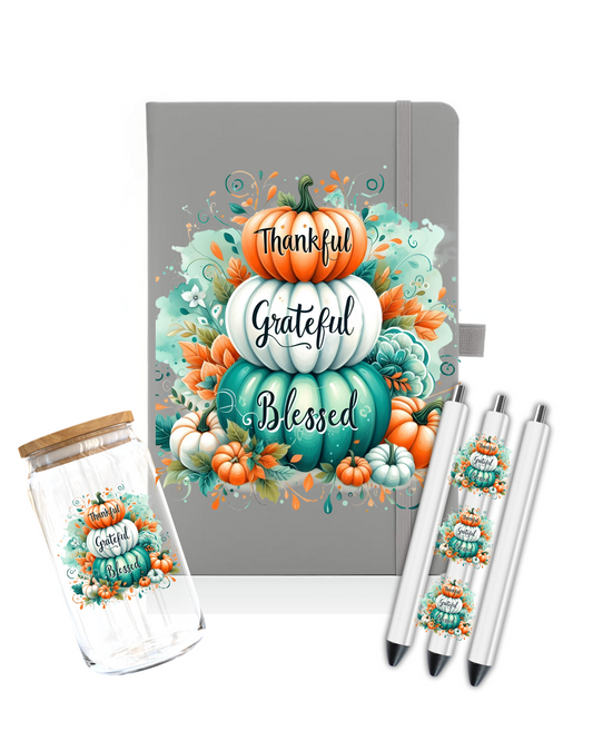 Thankful Grateful Blessed-Journal UV DTF DECAL