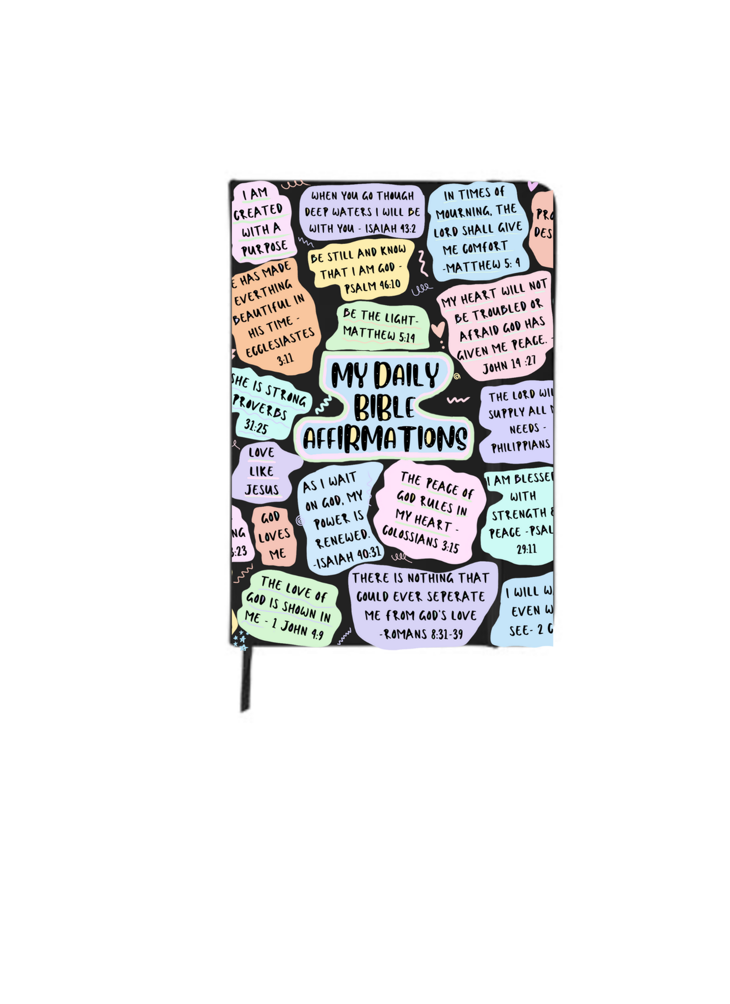 My Daily Bible Affirmations | Journal UV DTF DECAL