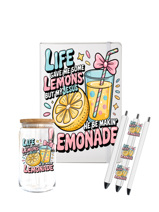 Life gave me some Lemons but my GOD he be makin' Lemonade - (Christian related)-UV DTF