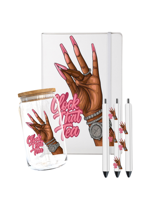 Clock it (pink) -UV DTF