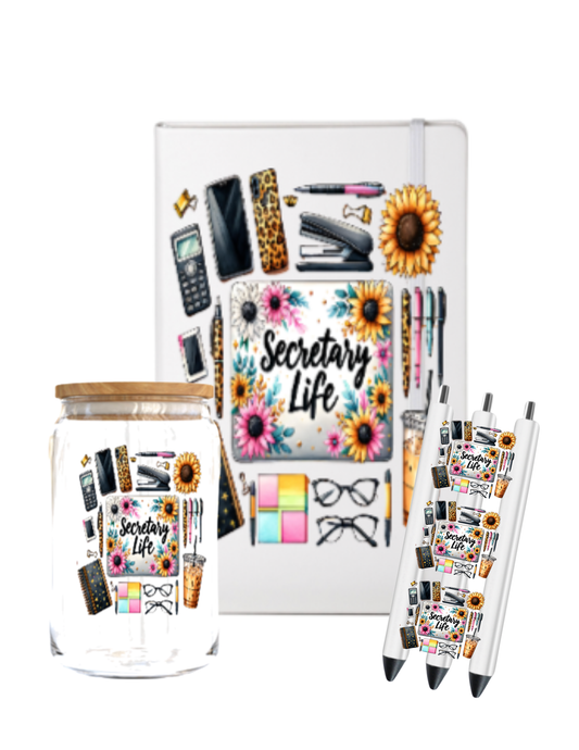 Secretary Life- Journal UV DTF DECAL
