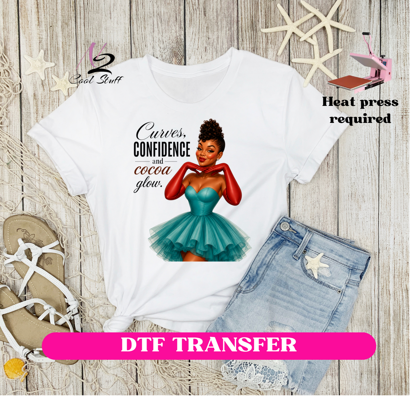 Curves Confidence -Dtf Transfer