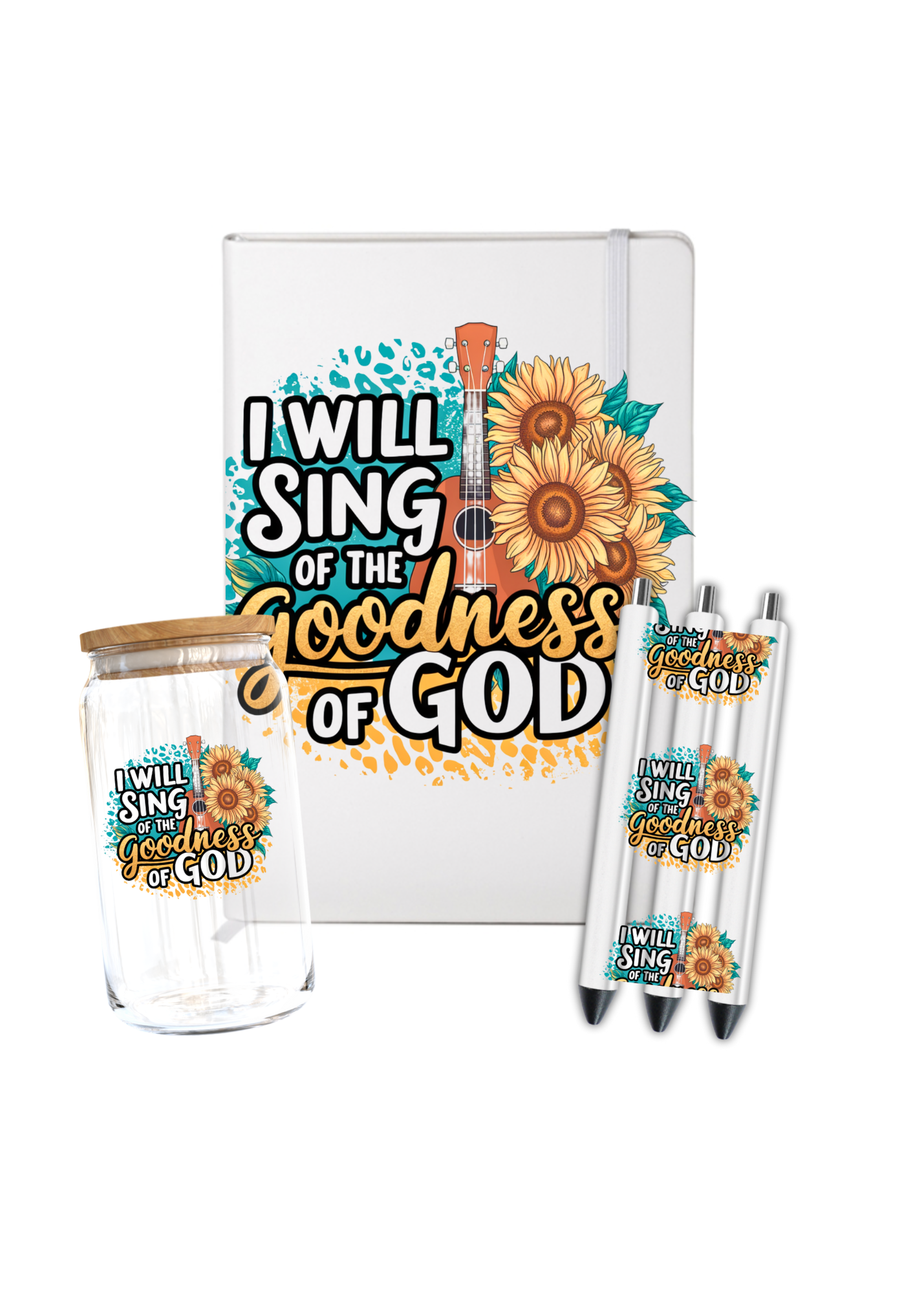 I will sing of the goodness of God- Journal UV DTF