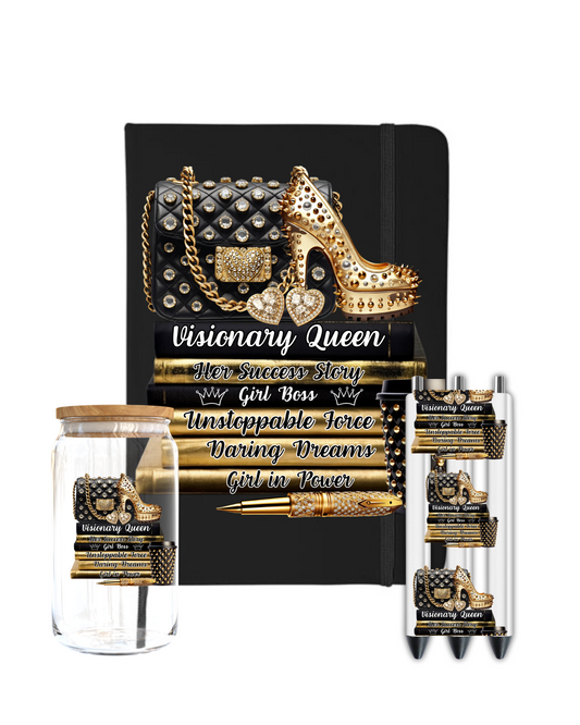 Visionary Queen - gold- Journal UV DTF