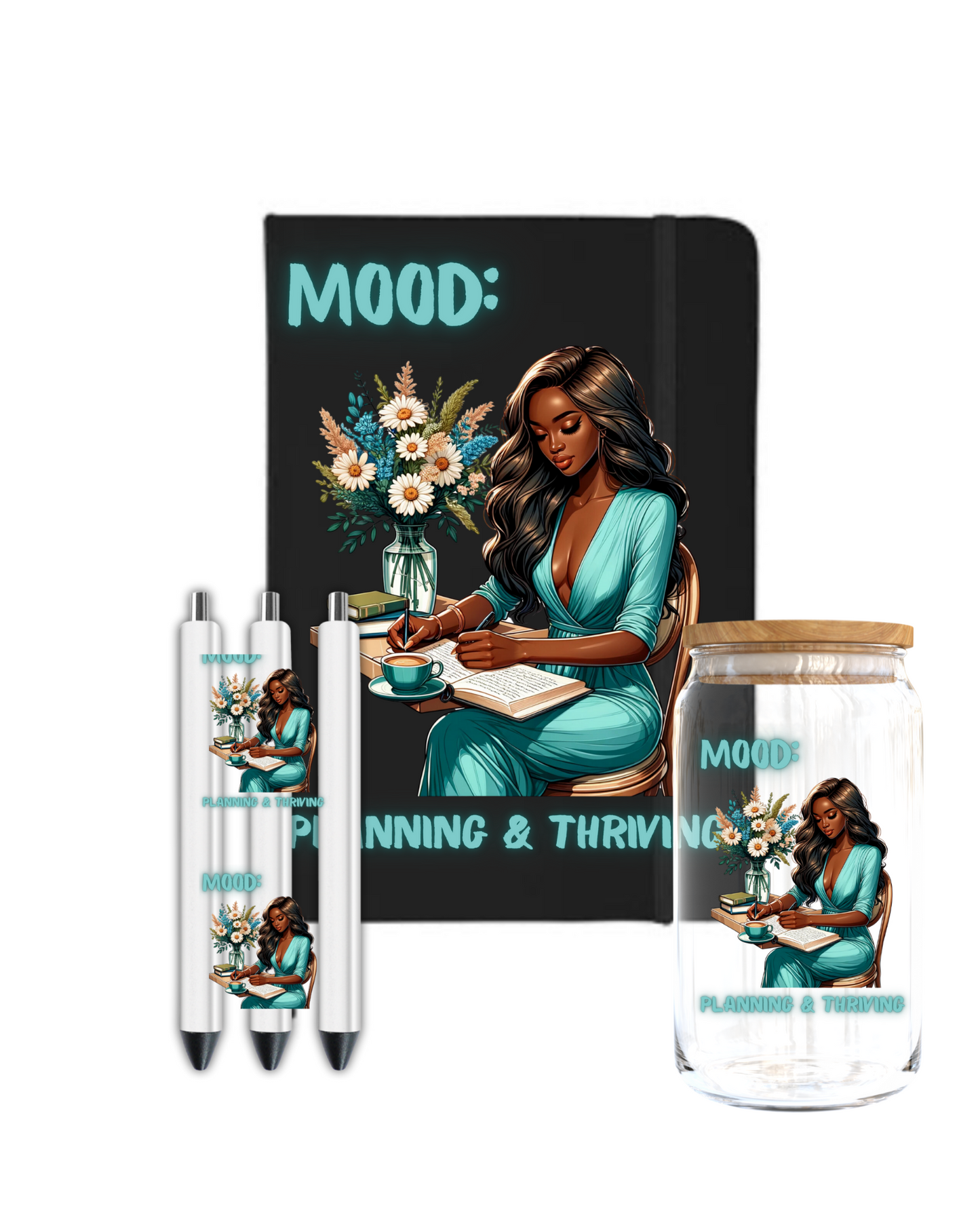 Mood: Planning & Thriving - Journal UV DTF