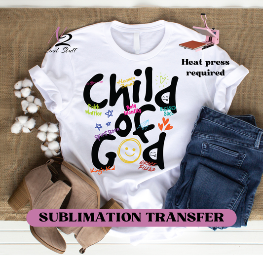 Child of God- Ready to press transfer