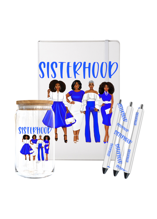 Sisterhood  (Blue & White Colors) -UV DTF