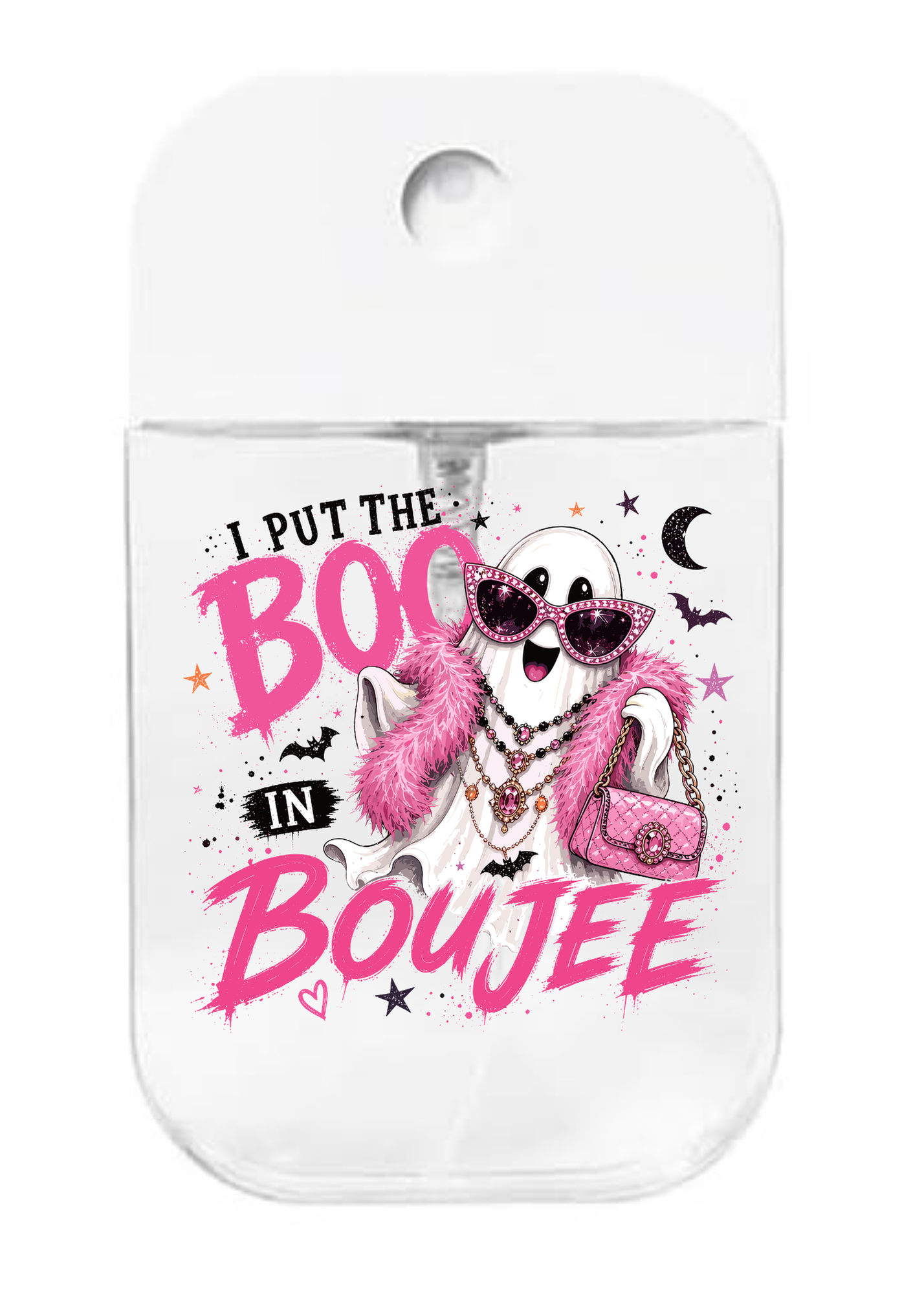 I put the BOO in Boujee- UVDTF- Spray bottle Tranfers