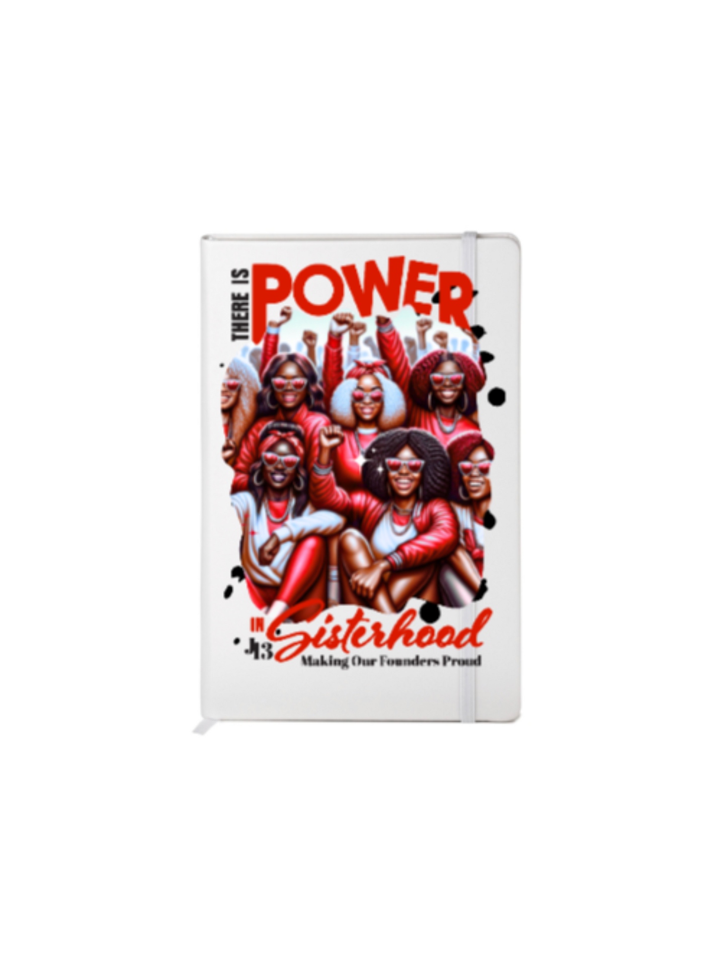 There is power in Sisterhood (RED AND WHITE) (Melanin related)-UV DTF