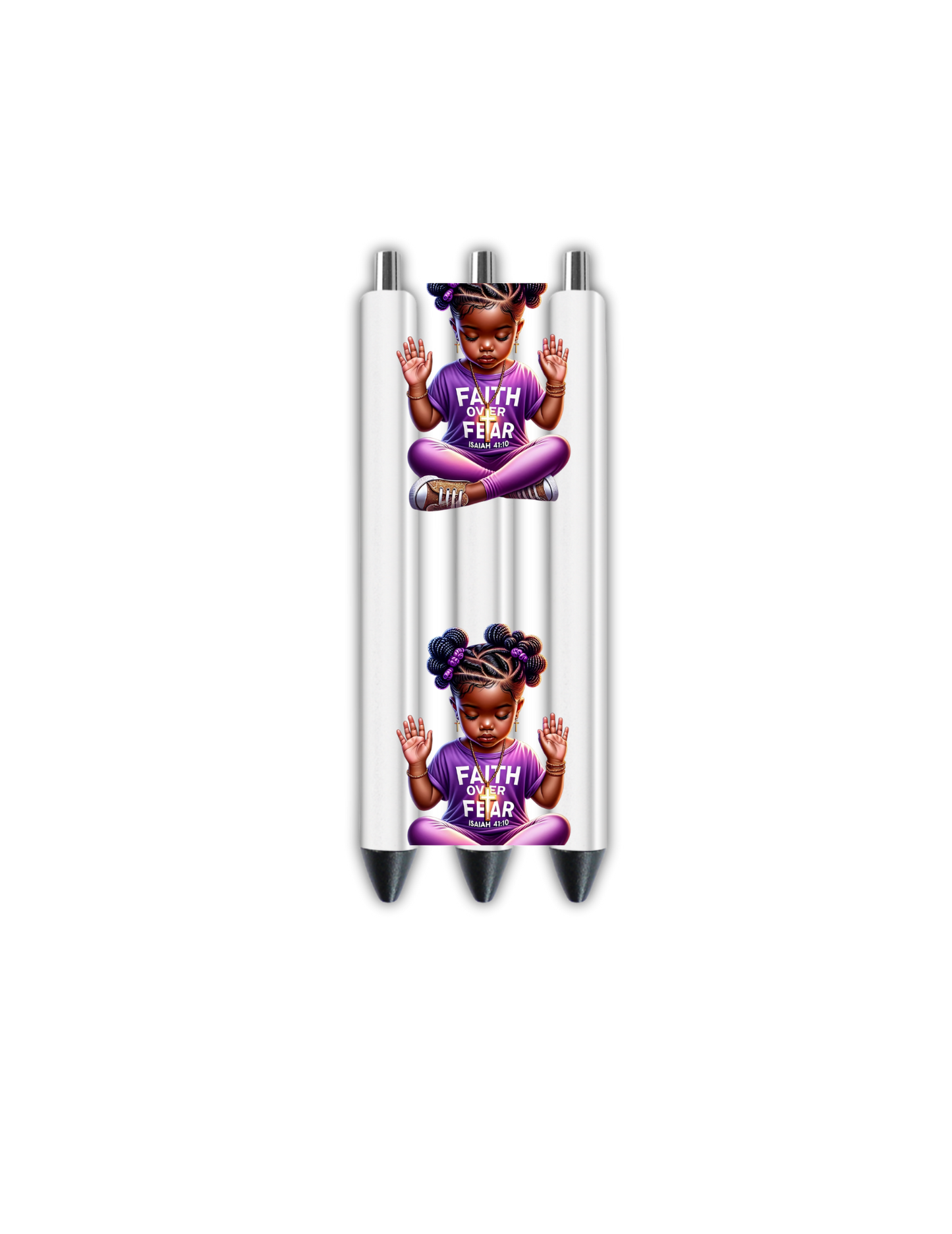 Faith over Fear -purple- Journal UV DTF