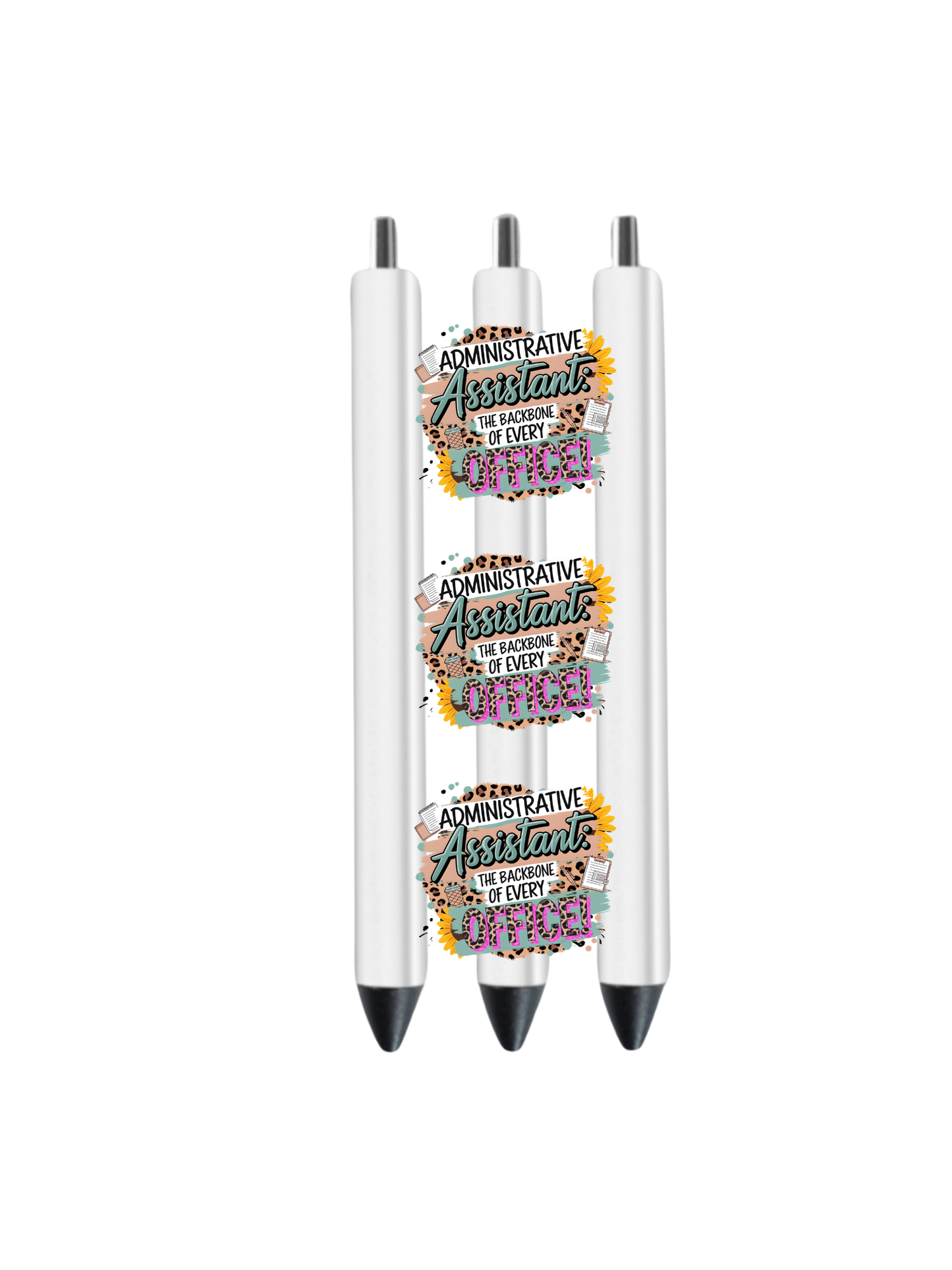 Administrative assistant  the backbone of every office- Journal UV DTF DECAL