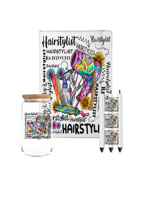 Hair Stylist colorful - Journal UV DTF DECAL