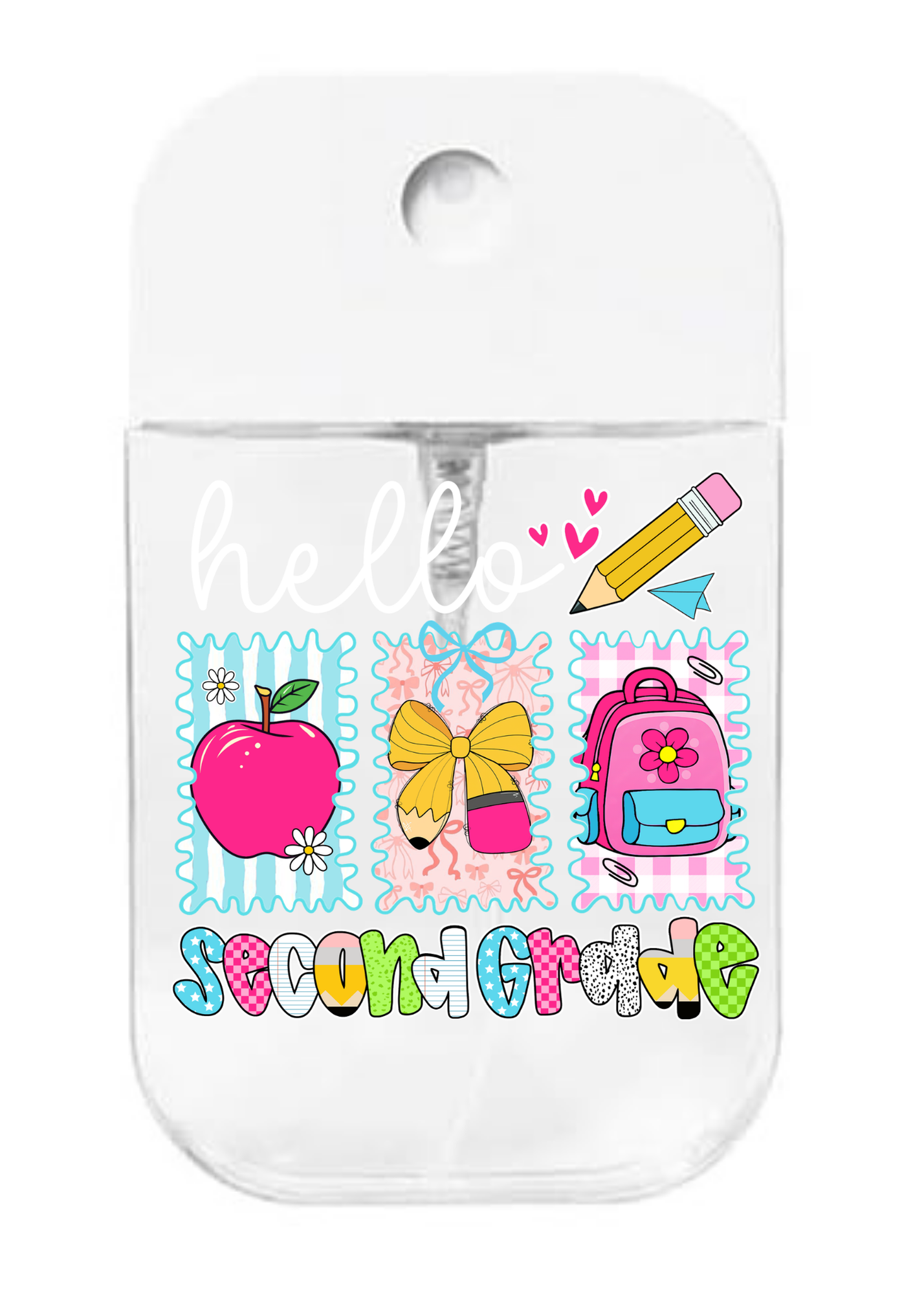 Second Grade (Girly)- UVDTF- Spray bottle Tranfers