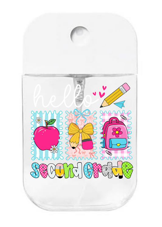 Second Grade (Girly)- UVDTF- Spray bottle Tranfers