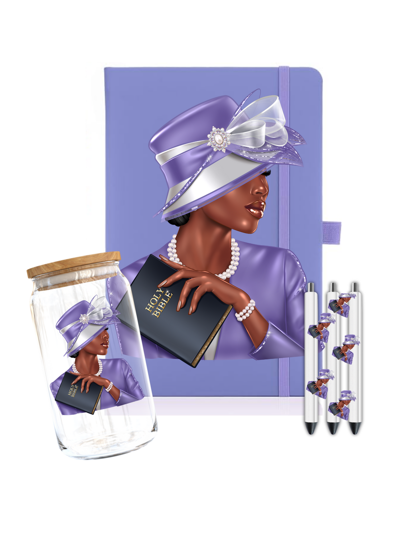 Church Lady -Purple- Journal UV DTF