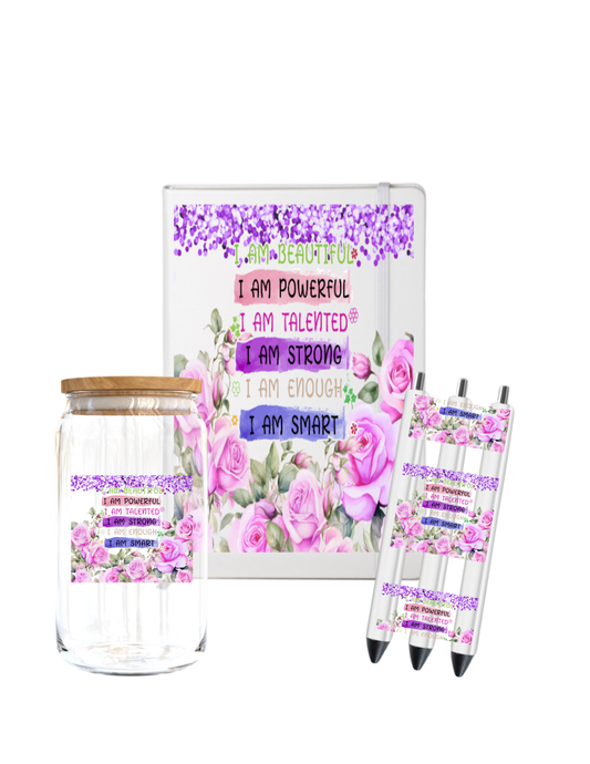 I am powerful (purple flower)-UVDTF