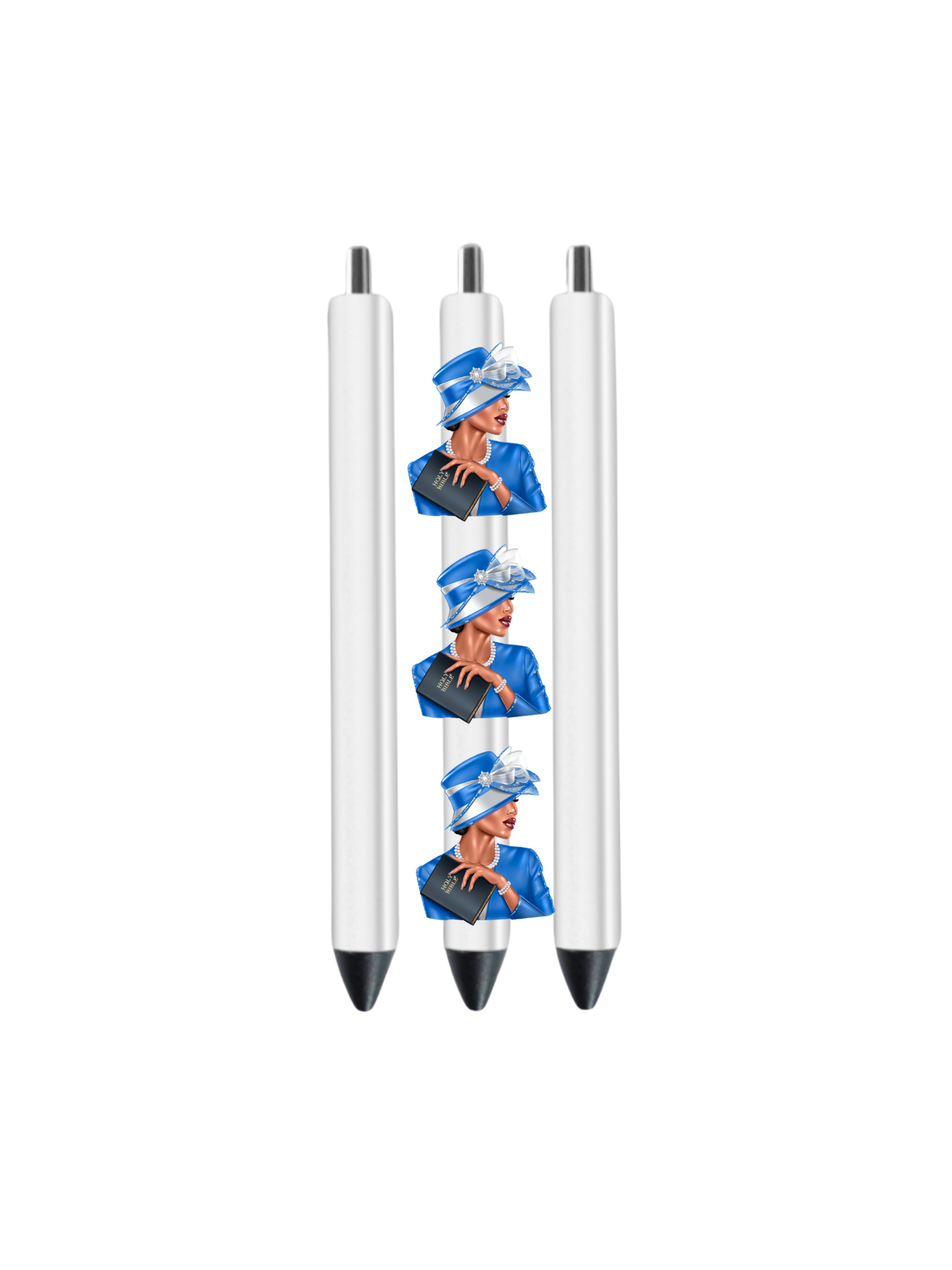 Church Lady (Blue) (Christian related) -Journal UV DTF DECAL