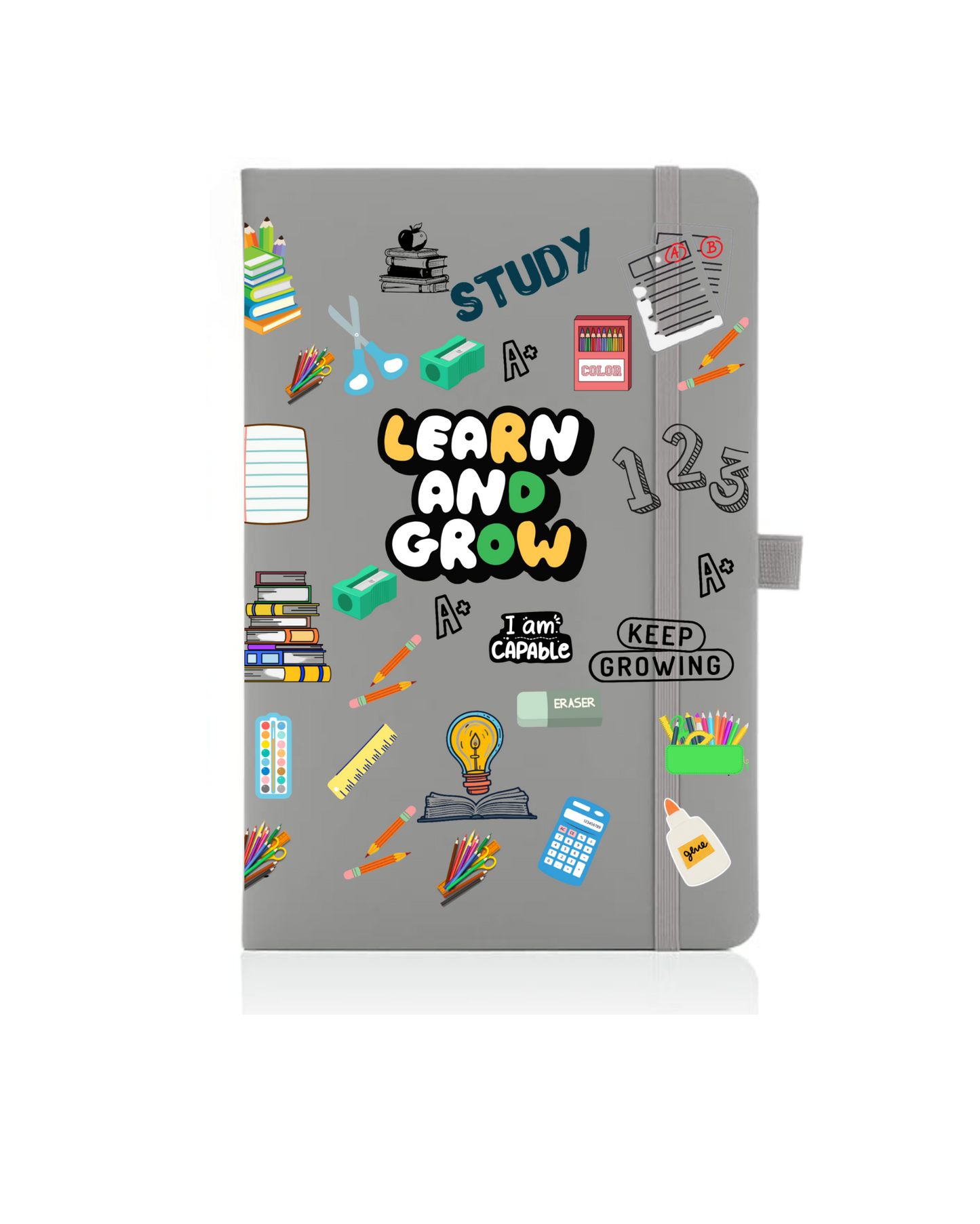 Learn and Grow -Journal UV DTF DECAL