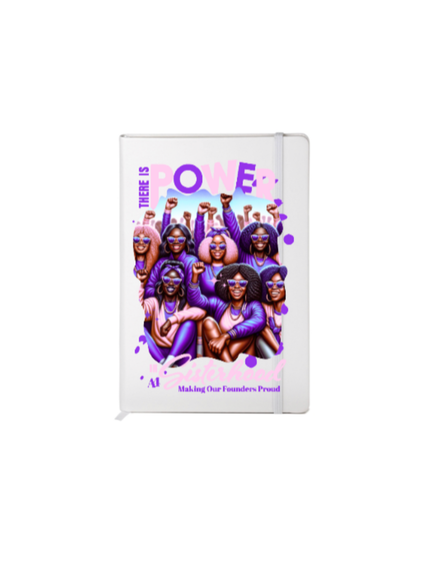 There is POWER in Sisterhood (PURPLE & PINK) - (Melanin related)-UV DTF