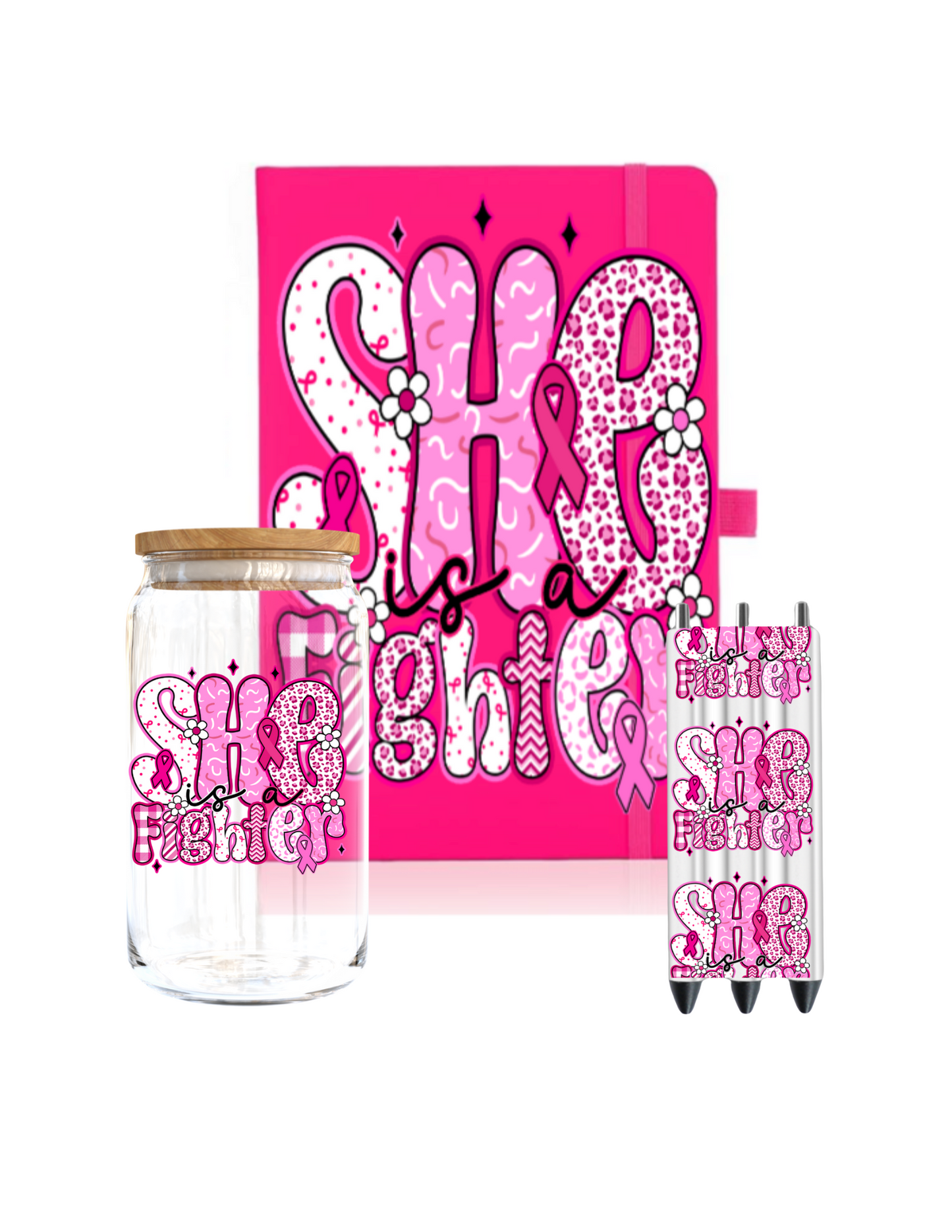 She is a Figther (Breast cancer )-UV DTF