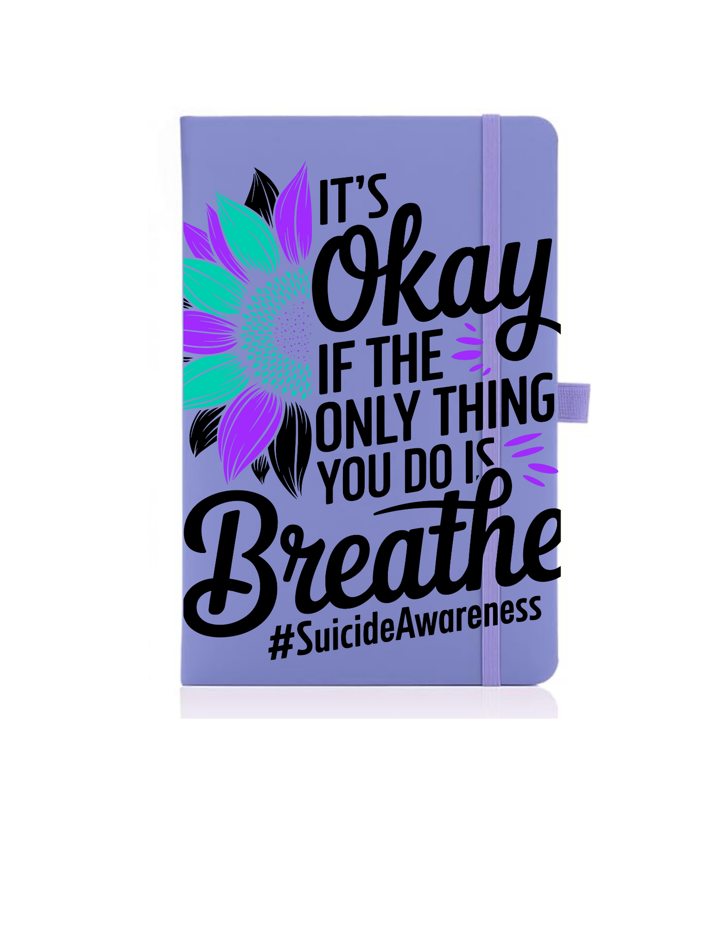 it's Okay if the only thing you do is Breathe- Journal UV DTF