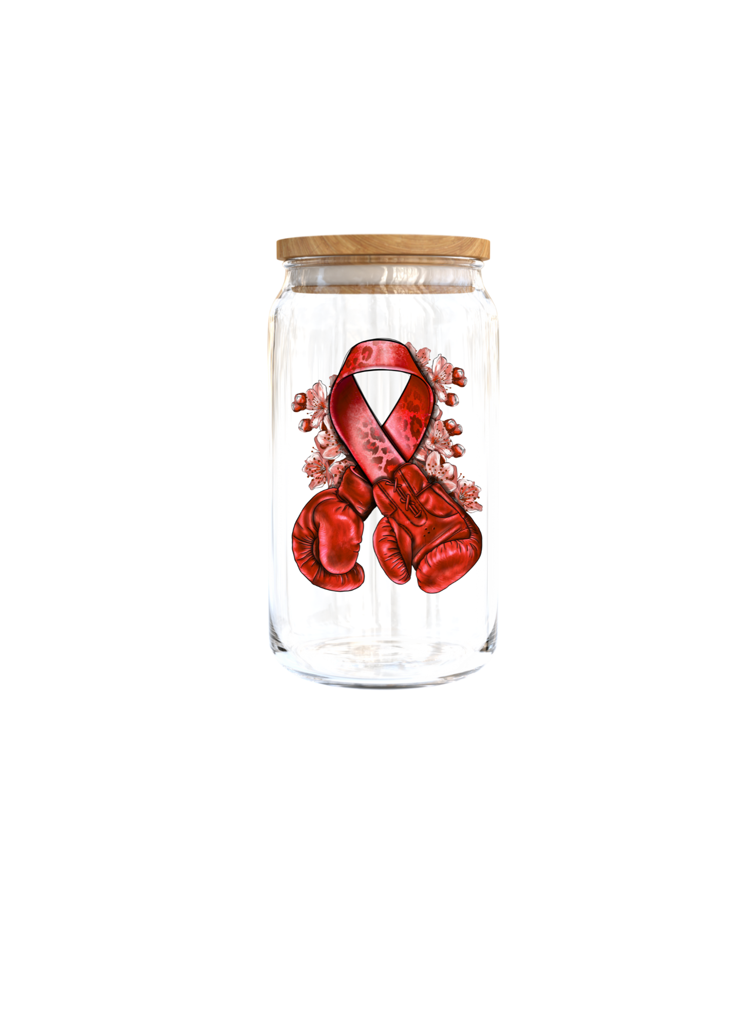 Red ribbon Awareness- Gloves-UV DTF