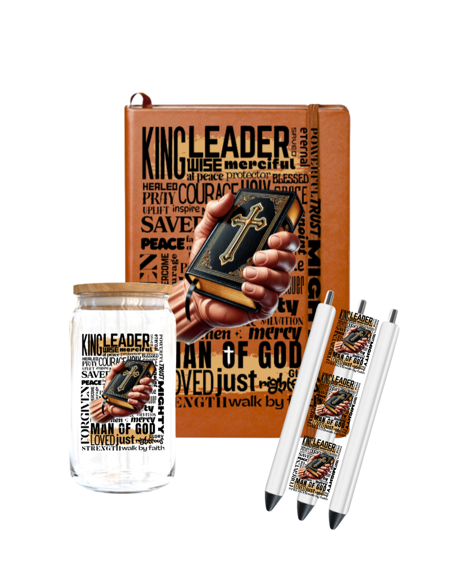 King Leader-(Men) Light skin  -UV DTF