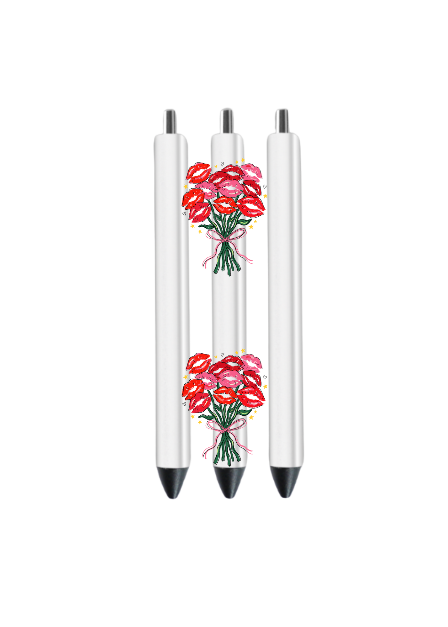 Lips Flowers Bouquet  -UV DTF