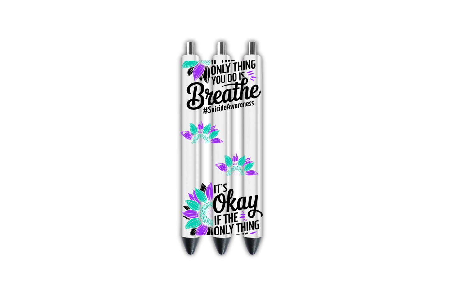 it's Okay if the only thing you do is Breathe- Journal UV DTF