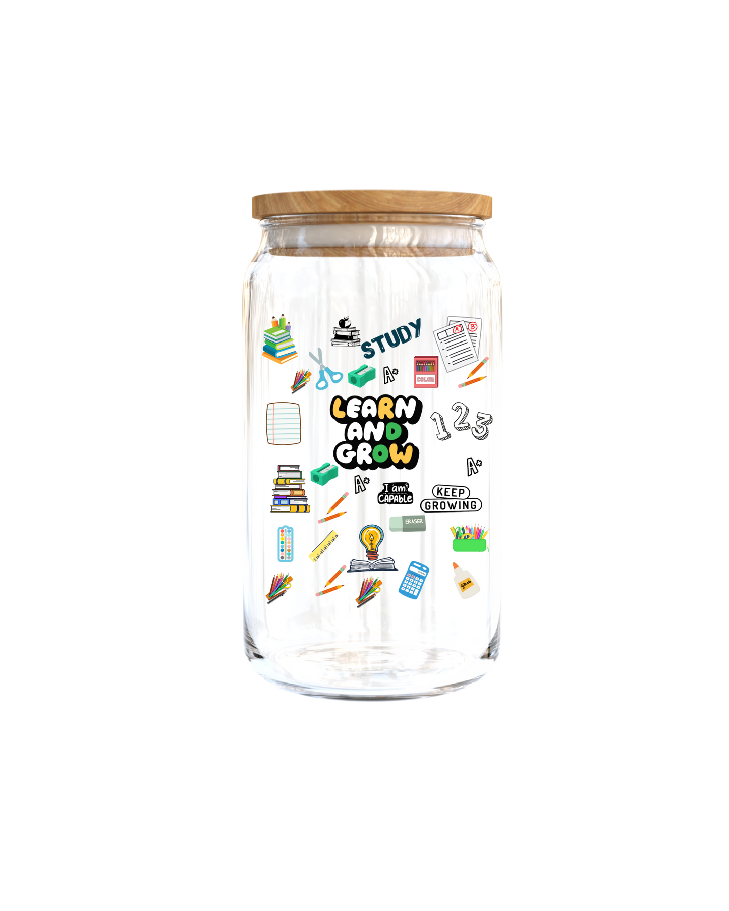 Learn and Grow -Journal UV DTF DECAL