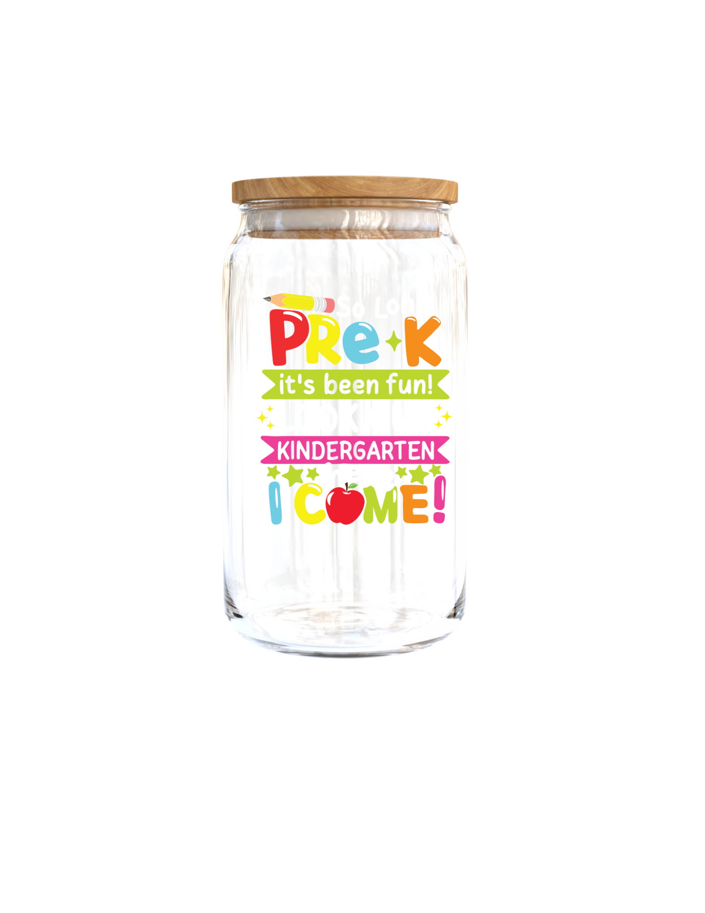 Pre-K-| UV DTF DECAL 3''(Double Sided image)