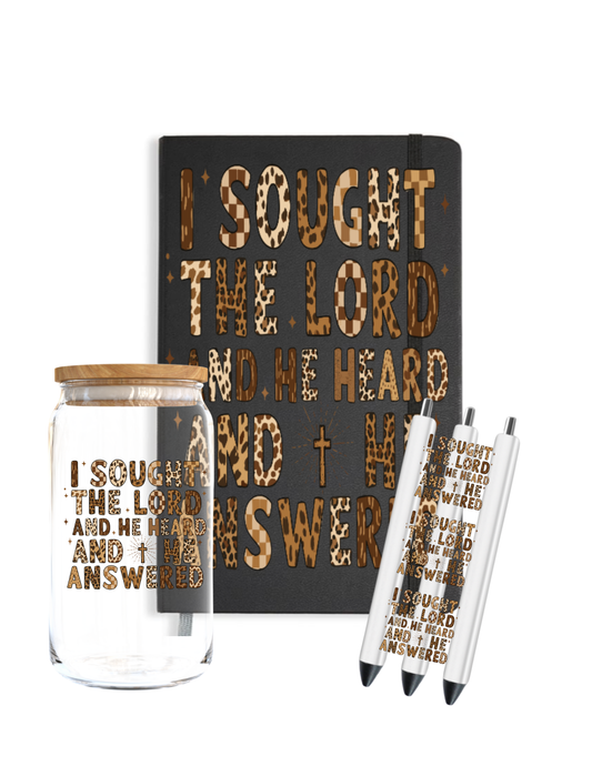 I sought the lord and he-UV DTF